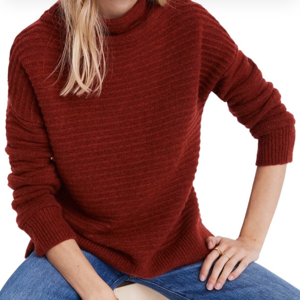 Madewell Red Belmont Sweater **Read Description**